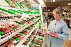 Grocery store shelves