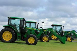 Tractors in Dealer Lot