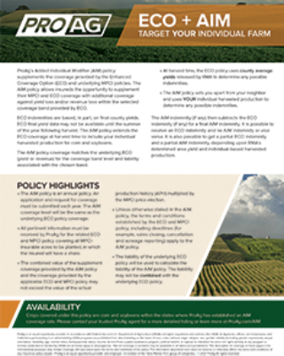 ECO Plus AIM Target YOUR Individual Farm Image