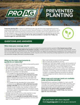 ProAg Prevented Planting Brochure PP Questions and Answers