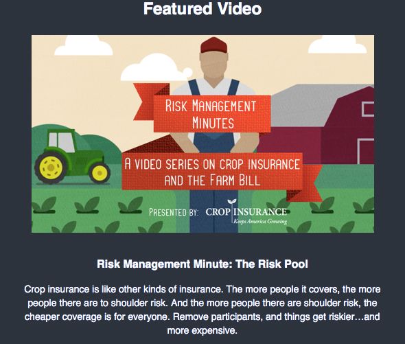 New Video Explains Importance of Widespread Crop Insurance