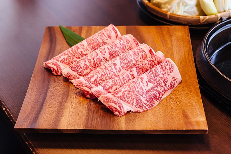 Wagyu Beef on a cutting board