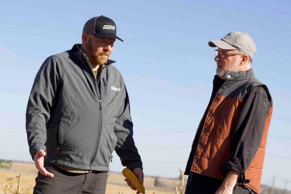 Two men, How to become a crop insurance agent