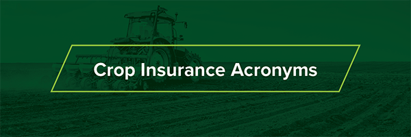 Crop Insurance Acronyms