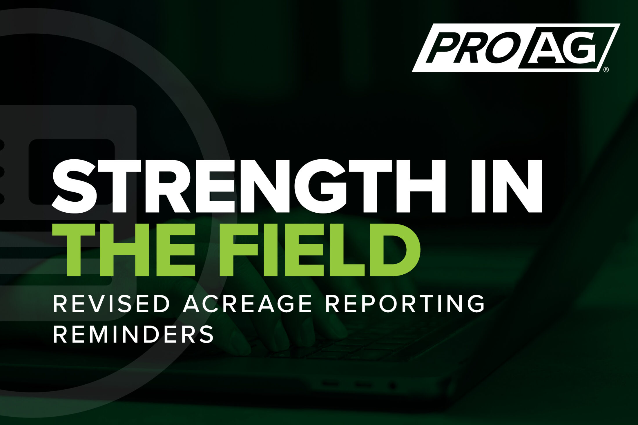 CY2026 Revised Acreage Report Reminders